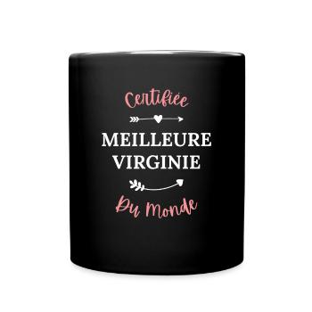Certifiée meilleure Virginie du monde - Mug uni - noir - Devant