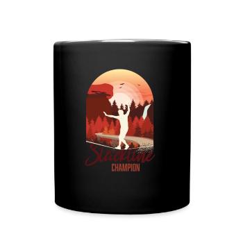 Slackline, Balance Sport - Full Colour Mug - black - Front