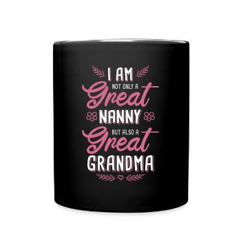 Childminder Nanny Grandma Babysitter - Full Colour Mug - black - Front