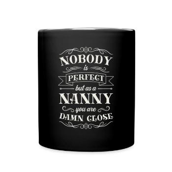 Assistante maternelle Nounou Aupair Baby-sitter - Mug uni - noir - Devant