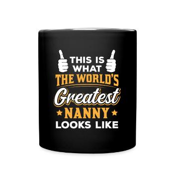 Assistante maternelle Nounou Aupair Baby-sitter - Mug uni - noir - Devant