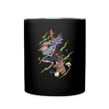 Dessin de Baba Jaga - Mug uni - noir - Devant