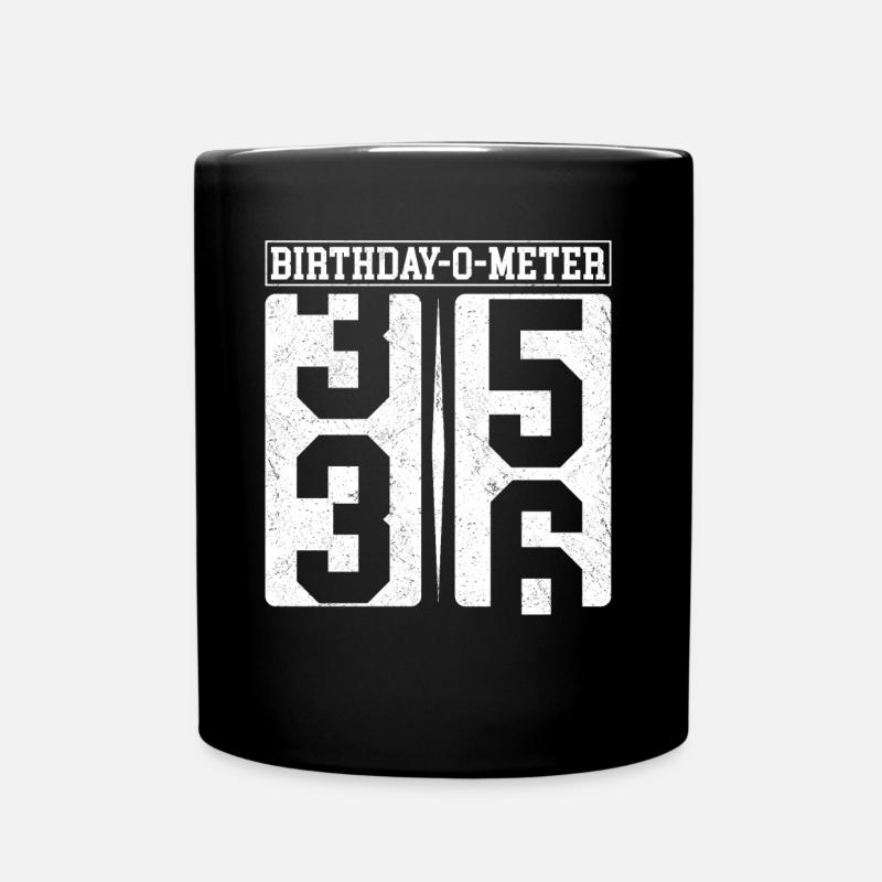 Birthday-O-Meter 36 Happy 36th Birthday Celebrant - Tasse einfarbig - Schwarz