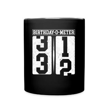 Birthday-O-Meter 32 Happy 32nd Birthday Celebrant - Full Colour Mug - black - Front