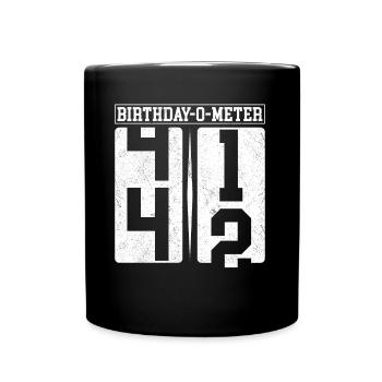 Birthday-O-Meter 42 Happy 42nd Birthday Celebrant - Full Colour Mug - black - Front