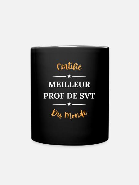 Certifié meilleur prof de svt du monde - Mug uni - noir