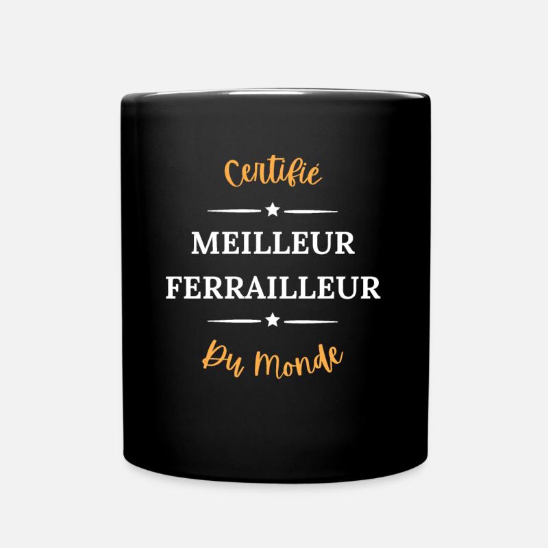 Certifié meilleur ferrailleur du monde - Mug uni - noir