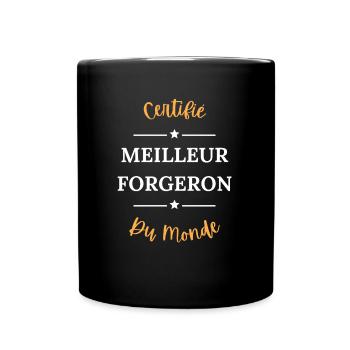 Certifié meilleur forgeron du monde - Mug uni - noir - Devant