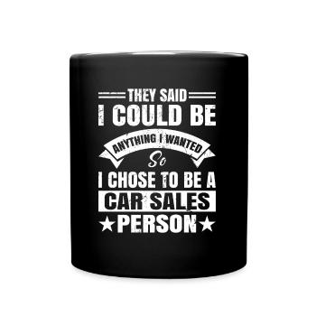 They Said I Could Be Anything I Wanted - Tasse einfarbig - Schwarz - Vorne