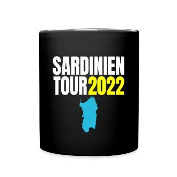 Sardinien Tour 2022 Urlaub T-Shirt Sommer - Tasse einfarbig - Schwarz - Vorne