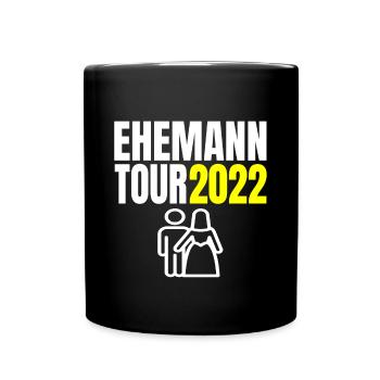 Ehemann Tour 2022 Heiraten Verlobt T-Shirt - Tasse einfarbig - Schwarz - Vorne