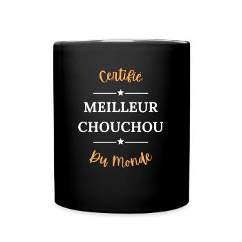 Certifié meilleur chouchou du monde - Mug uni - noir - Devant