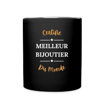 Certifié meilleur bijoutier du monde - Mug uni - noir - Devant