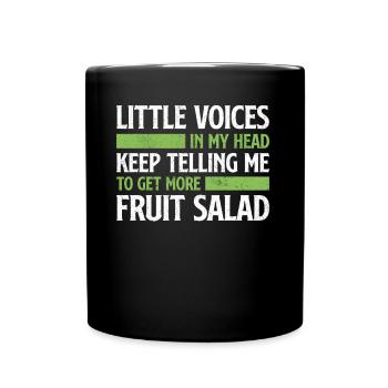 Il n’y a pas d’avenir sans salade de fruits - Mug uni - noir - Devant