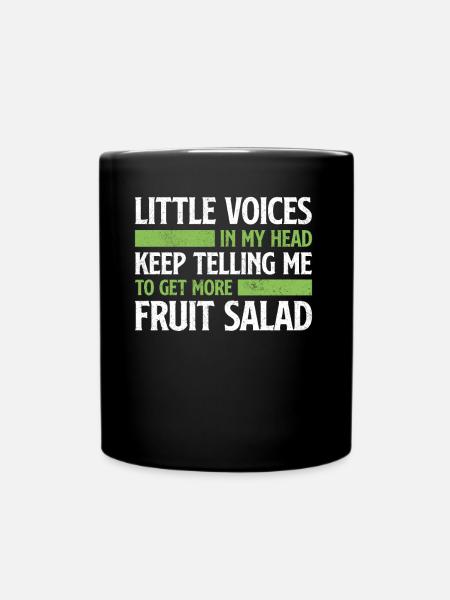 Il n’y a pas d’avenir sans salade de fruits - Mug uni - noir