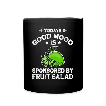 Todays Good Mood Is Sponsored By - Tasse einfarbig - Schwarz - Vorne