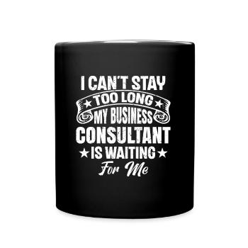 Je ne peux pas rester trop longtemps - Mug uni - noir - Devant