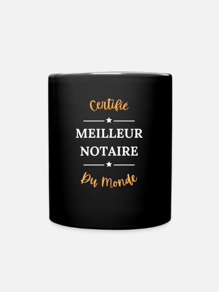 Certifié meilleur notaire du monde - Mug uni - noir
