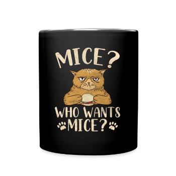Hamburger Cat Whisperer Meow Kitten Burger Lover - Tasse einfarbig - Schwarz - Vorne
