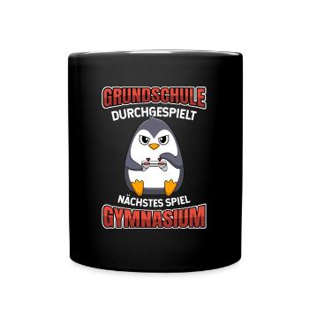 Grundschulabschluss Gymnasium Einschulung 5 Klasse - Tasse einfarbig - Schwarz - Vorne