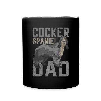 Cocker Épagneul Papa Chien Cadeau Cocker Épagneul - Mug uni - noir - Devant