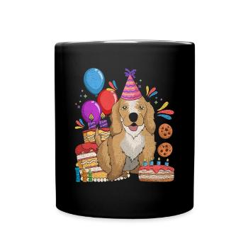 Idée cadeau d’anniversaire de chien Cocker Spaniel - Mug uni - noir - Devant