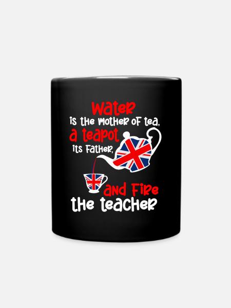 Teeliebhaber, Teetrinker, Teezeit - Tasse einfarbig - Schwarz