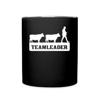Gestionnaire, Élevage de poulets, Poulets - Mug uni - noir - Devant
