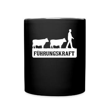 Führungskraft, Hühnerzucht, Hühner - Tasse einfarbig - Schwarz - Vorne