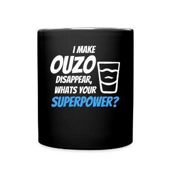 J’ai laissé disparaître l’ouzo - Mug uni - noir - Devant