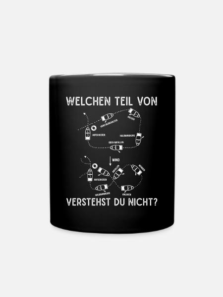 Segeln, Manöver, Segelturn - Tasse einfarbig - Schwarz