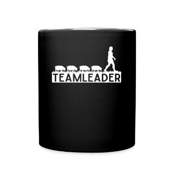 Pig breeding, pigs, farmer - Full Colour Mug - black - Front