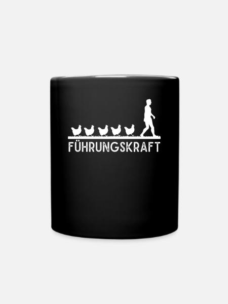 Führungskraft, Hühnerzucht, Hühner - Tasse einfarbig - Schwarz