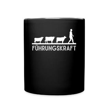 Führungskraft, Hühnerzucht, Hühner - Tasse einfarbig - Schwarz - Vorne