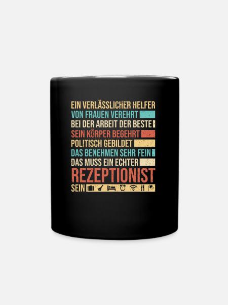Ein Verlässlicher Helfer Von Frauen - Tasse einfarbig - Schwarz