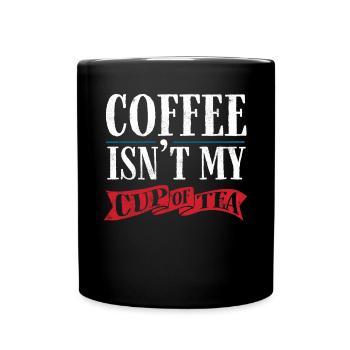 Tea lovers, tea drinkers, tea, tea time - Full Colour Mug - black - Front