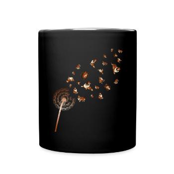 Chiens de compagnie Pissenlit Cadeau Collie - Mug uni - noir - Devant
