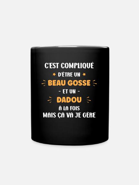Compliqué beau gosse et dadou - Mug uni - noir
