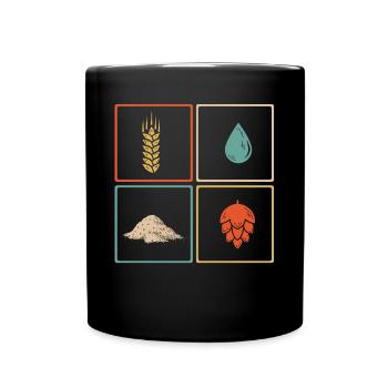 Bierbrauer, Bierliebhaber, IPA, Fassbier - Tasse einfarbig - Schwarz - Vorne
