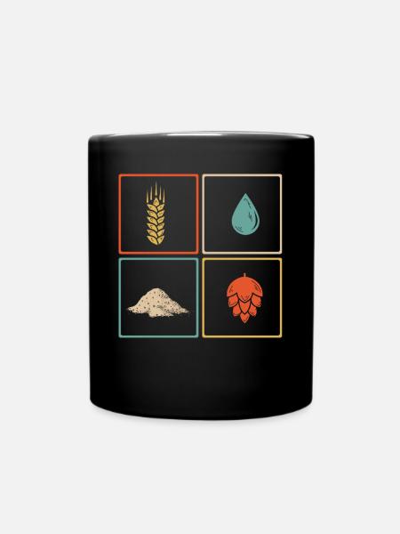 Bierbrauer, Bierliebhaber, IPA, Fassbier - Tasse einfarbig - Schwarz