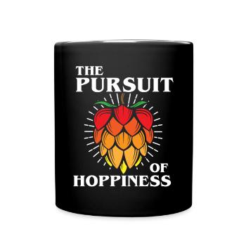 Houblon, Hopp, Bière, Amateurs de bière - Mug uni - noir - Devant