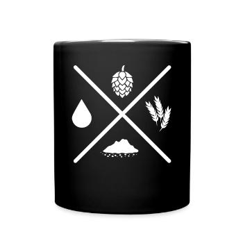 Brewers, beer lovers, IPA, draft beer - Full Colour Mug - black - Front