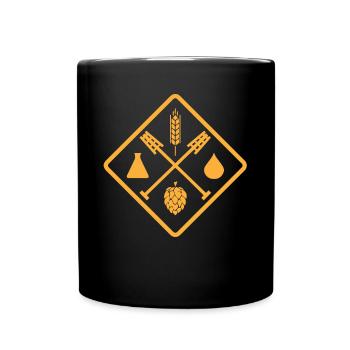 Brewers, beer lovers, IPA, draft beer - Full Colour Mug - black - Front