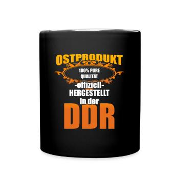 DDR Ostdeutschland Osten Ostalgie Ossi Ostdeutsche - Tasse einfarbig - Schwarz - Vorne