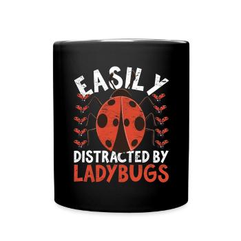 Les amoureux des animaux offrent une coccinelle aux insectes - Mug uni - noir - Devant