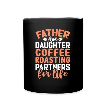 Father & Daughter Coffee Roasting - Tasse einfarbig - Schwarz - Vorne