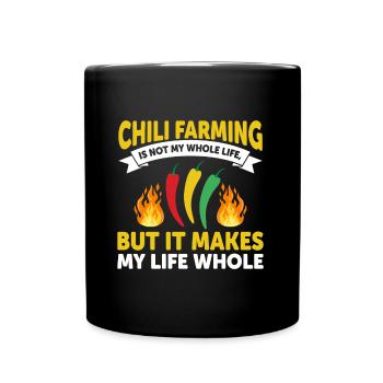 La culture du chili n’est pas toute ma vie - Mug uni - noir - Devant