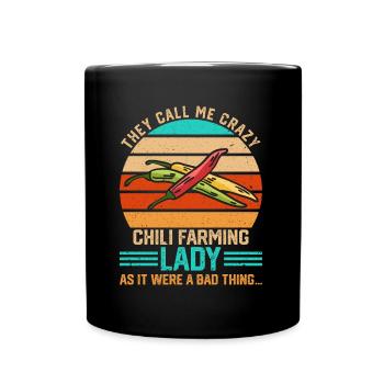 Ils m’appellent Crazy Chili Farming Lady - Mug uni - noir - Devant