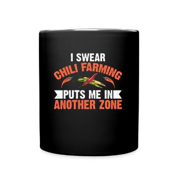 Je jure que l’agriculture chilienne me met - Mug uni - noir - Devant