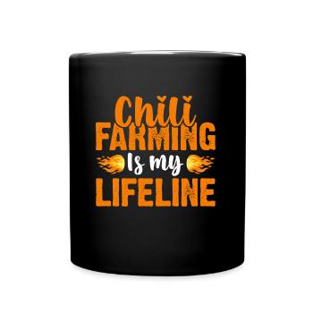 L’agriculture chilienne est M y LifeLine - Mug uni - noir - Devant